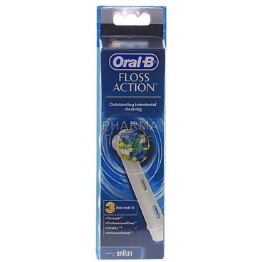 Oral-B Brossettes Floss Action 3 Recharges pas cher