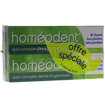 Homéodent Anis Soin Complet Dents et Gencives 75ml Lot de 2 pas