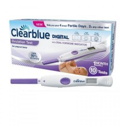 Clearblue Test D'ovulation Digital 2 Hormones Boîte de 10