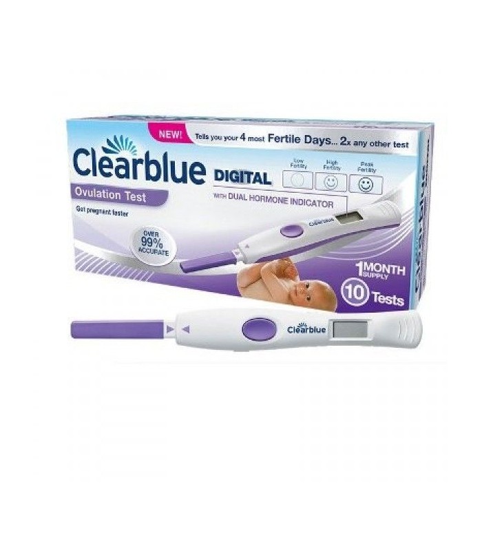 Clearblue Test D'ovulation Digital 2 Hormones Boîte de 10 pas cher chez