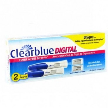 Clearblue Test de Grossesse Digital Lot de 2