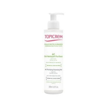 Topicrem AC Gel Nettoyant Purifiant 200Ml