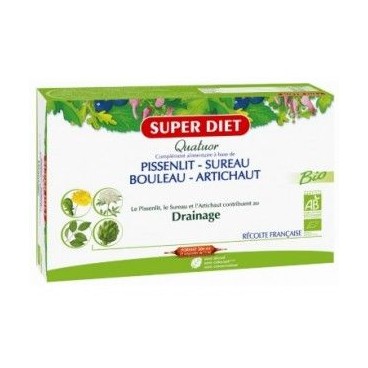 Superdiet Quatuor Drainage 20 Ampoules