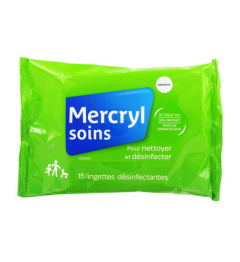 Mercryl Lingettes Antiseptiques Paquet de 15