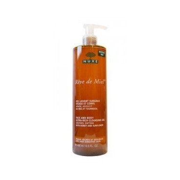 Nuxe Rêve de Miel Gel Lavant Surgras Visage et Corps 400ml pas