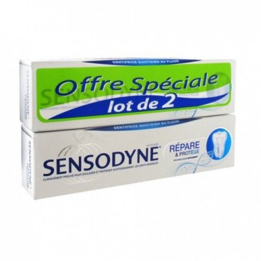 Sensodyne Dentifrice Répare et Protège 2x75Ml