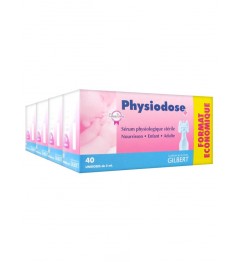 Physiodose Sérum Physiologique Lot de 4 Boites de 40