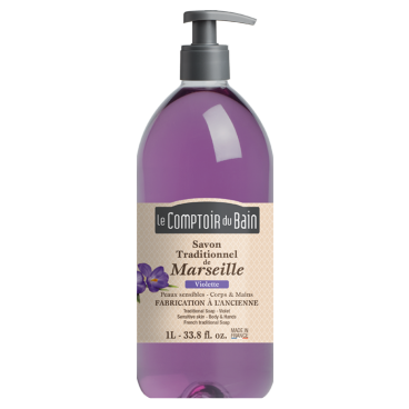 Comptoir du Bain Savon Liquide Violette 1 Litre