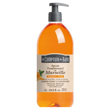 Comptoir du Bain Savon Liquide Mandarine Sauge 1 Litre