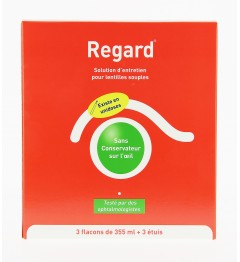 Regard Solution Multifonctions Lentilles 3 Flacons de 355ml pas