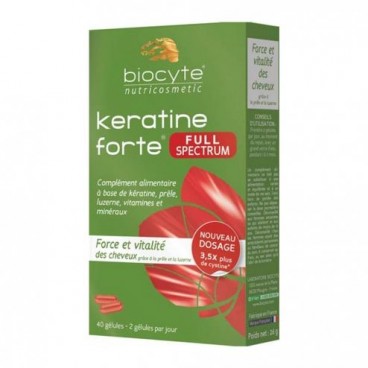 Biocyte Keratine Forte Full Spectrum 40 Gélules