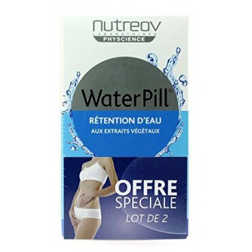 Nutreov Water Pill Retention d'Eau 30 Comprimés Lot de 2