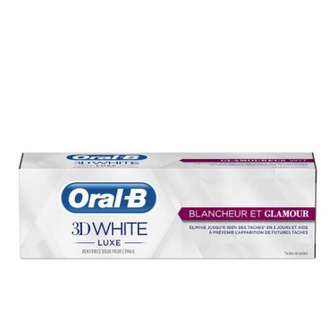 Oral B Dentifrice 3D White Luxe Blancheur 75Ml