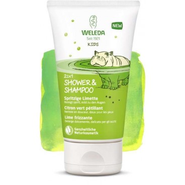 Weleda Gel Douche Corps et Cheveux Enfants Citron Vert Pétillant 150Ml