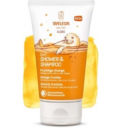 Weleda Gel Douche Corps et Cheveux Enfants Orange Fruitée 150Ml