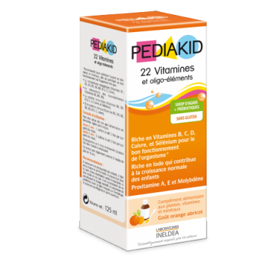 Pediakid 22 Vitamines Oligo Eléments 125Ml