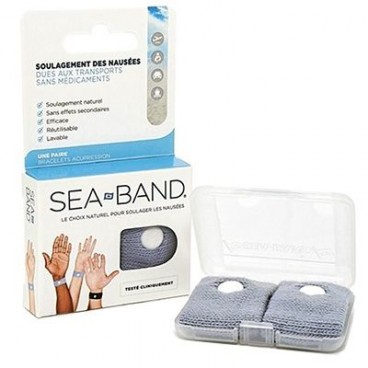 Sea Band 2 Bracelets Nausées Adulte Gris