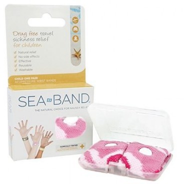 Sea Band 2 Bracelets Nausées Enfant Rose
