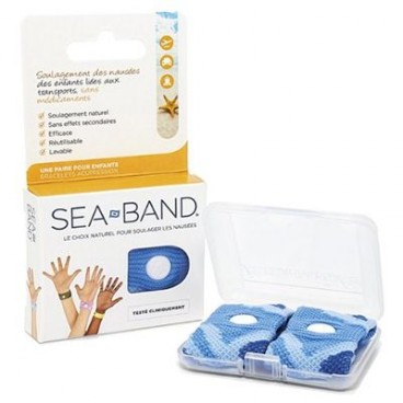 Sea Band 2 Bracelets Nausées Enfant Bleu