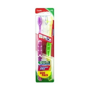 Gum Brosse à Dent Technique Pro Souple Compacte Duo