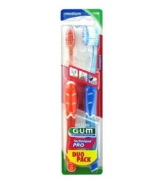 Gum Brosse à Dent Technique Pro Souple Médium Compacte Duo