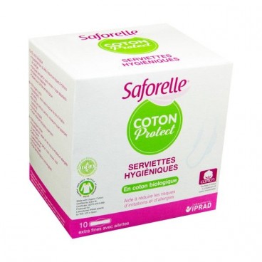 Saforelle Serviettes Jour avec Ailettes x10