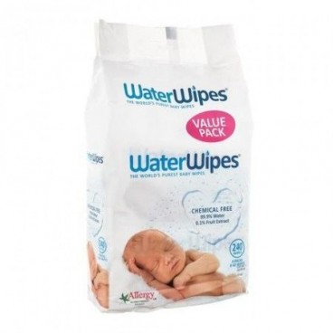 Waterwipes lingettes nettoyantes bébé 4x60 lingettes