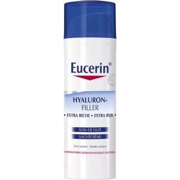 Eucerin Hyaluron Filler Crème Nuit Peaux Très Sèches 50Ml