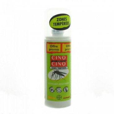 Cinq sur Cinq zones tempérées spray anti moustiques 100ml