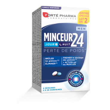 Forté Pharma Minceur 24 Men Jour et Nuit 2x28 Comprimés