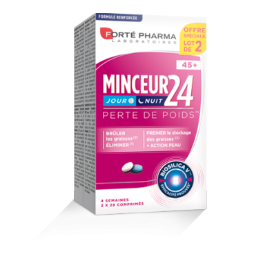 Forté Pharma Minceur 24 45+ Jour et Nuit 2x28 Comprimés