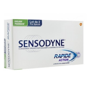 Sensodyne Rapide Dentifrice 2x75ml