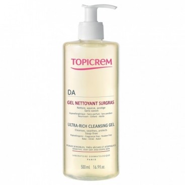 Topicrem DA Gel Nettoyant 500Ml