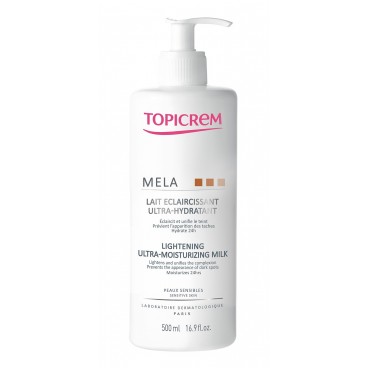 Topicrem Mela Lait Eclaircissant Ultra Hydratant 500Ml