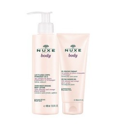 Nuxe Body Lait Fluide Corps Hydratant 24H 400ml + Gel Douche 200Ml