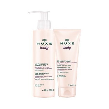 Nuxe Body Lait Fluide Corps Hydratant 24H 400ml + Gel Douche 200Ml