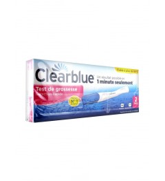 Clearblue Test de Grossesse Plus avec Tige de Contrôle x2