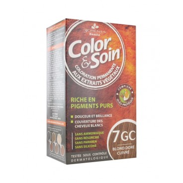 Color et Soin Coloration Blond Doré Cuivré 7GC