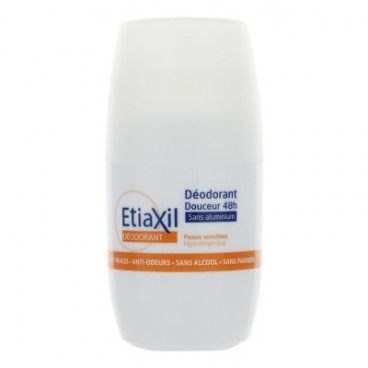 Etiaxil Déodorant Douceur 48 Heures Sans Sels d'Aluminium Roll On 50Ml