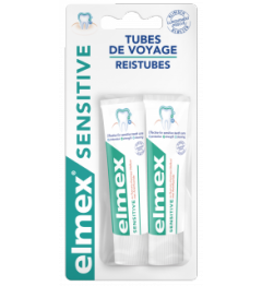 Elmex Dents Sensibles Dentifrice de Voyage Lot de 2x12Ml