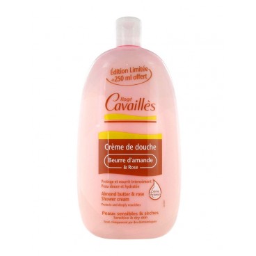 Rogé Cavailles Crème de Douche Beurre d'Amande et Rose 500Ml + 250Ml Offert