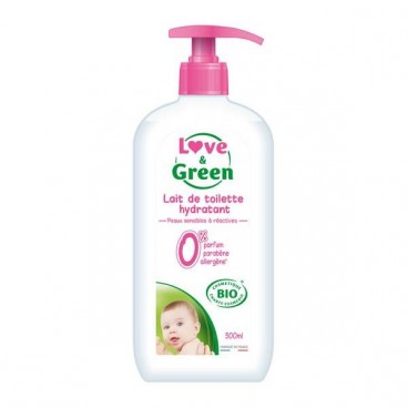 Love And Green Lait de toilette bio 500Ml