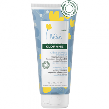 Klorane Bébé Crème Lavante au Cold Cream 200Ml