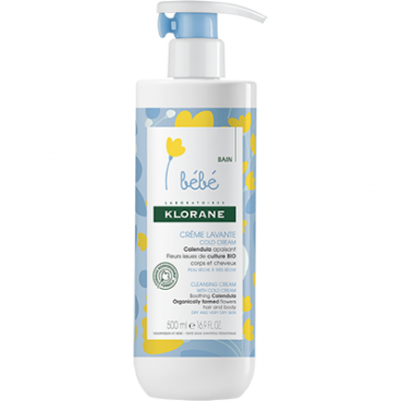 Klorane Bébé Crème Lavante au Cold Cream 500Ml