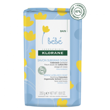 Klorane Bébé Savon Surgras 250 Grammes