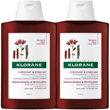 Klorane Shampoing Fortifiant à la Quinine 2x400ml