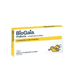 Biogaia Probiotique Comprimés à Croquer Gout Fraise 10 Comprimés
