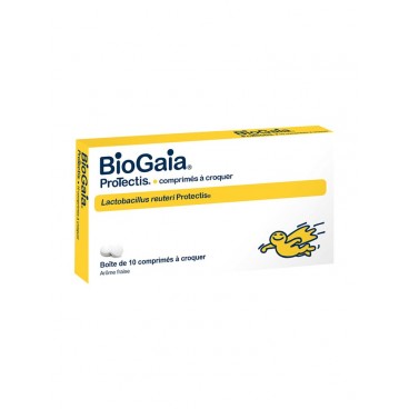 Biogaia Probiotique Comprimés à Croquer Gout Fraise 10 Comprimés