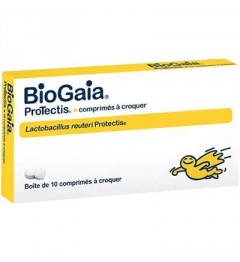 Biogaia Probiotique Comprimés à Croquer Gout Citron 10 Comprimés