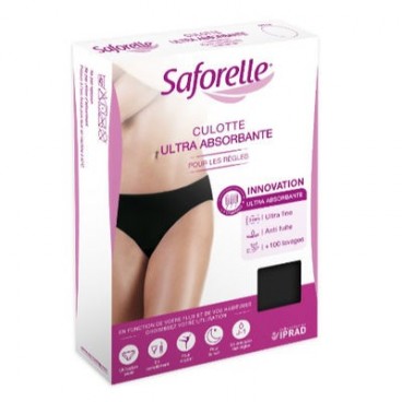 Saforelle Culotte Absorbante Noir Taille XL